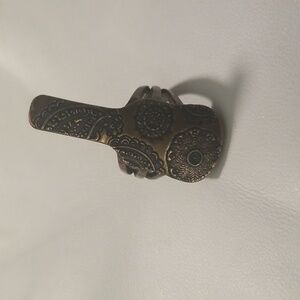 Women's Lucky Brand Bottle with Paisley Print Ring; Bronze Color; Size 7